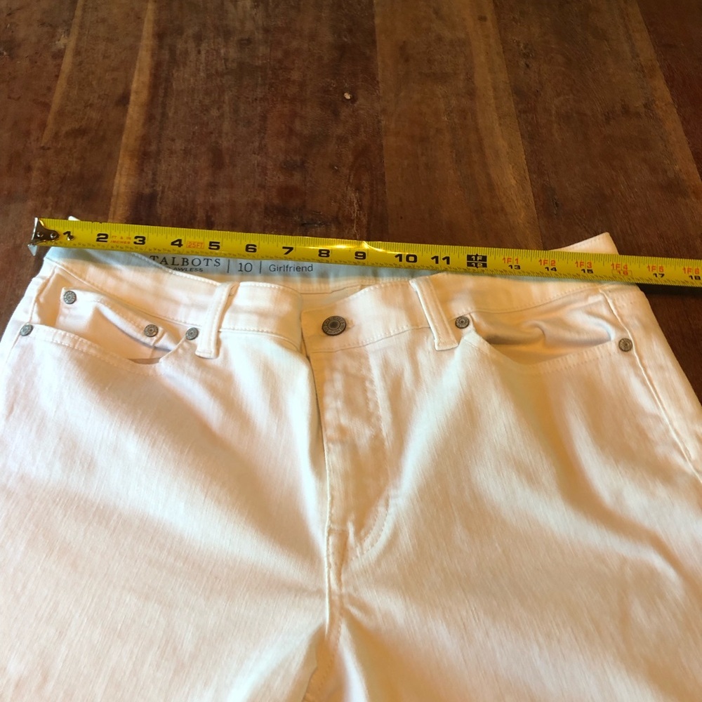Talbots White Jeans Straight Leg  Classic Denim Design - Picture 7 of 12